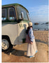 Ladies Embroider Ruffle Border Skirts